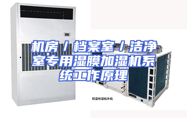 机房／档案室／洁净室专用湿膜加湿机系统工作原理