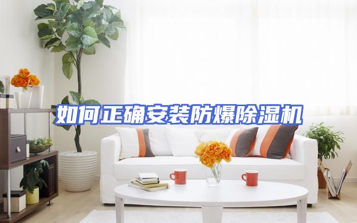 如何正确安装防爆除湿机