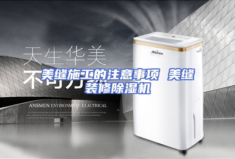 美缝施工的注意事项 美缝装修除湿机