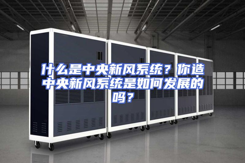什么是中央新风系统？你造中央新风系统是如何发展的吗？