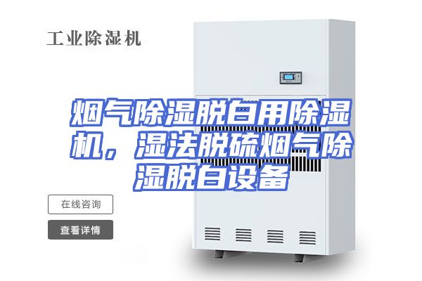 烟气除湿脱白用除湿机，湿法脱硫烟气除湿脱白设备