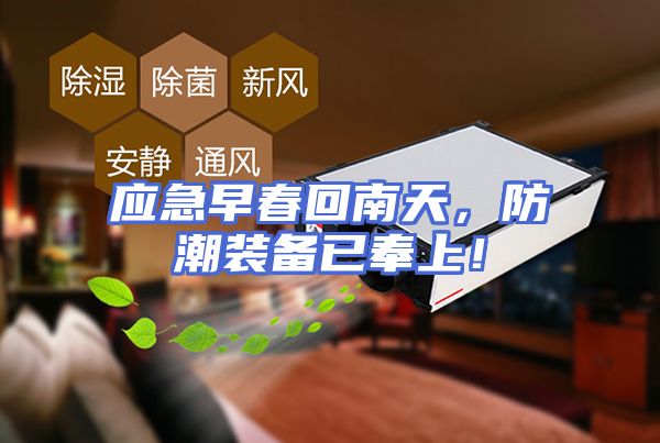 应急早春回南天，防潮装备已奉上！