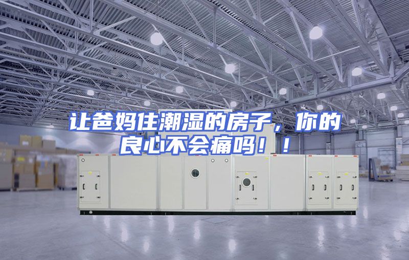 让爸妈住潮湿的房子，你的良心不会痛吗！！