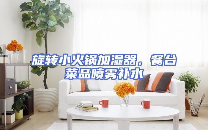 旋转小火锅加湿器，餐台菜品喷雾补水