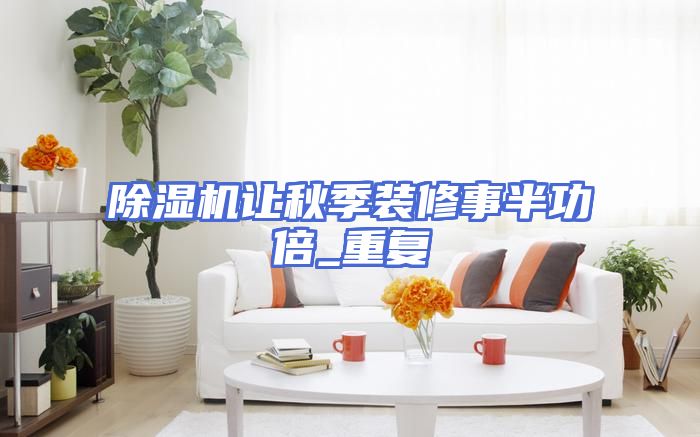 除湿机让秋季装修事半功倍_重复