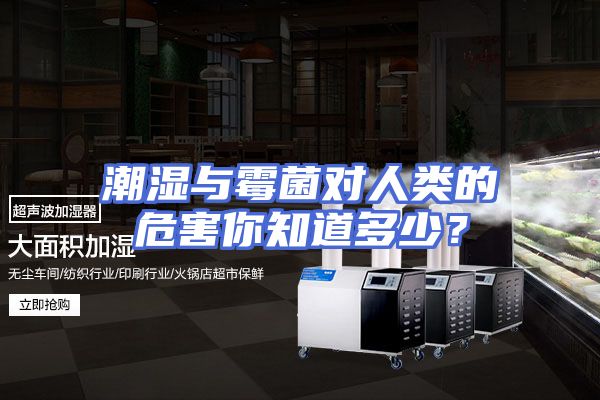 潮湿与霉菌对人类的危害你知道多少？