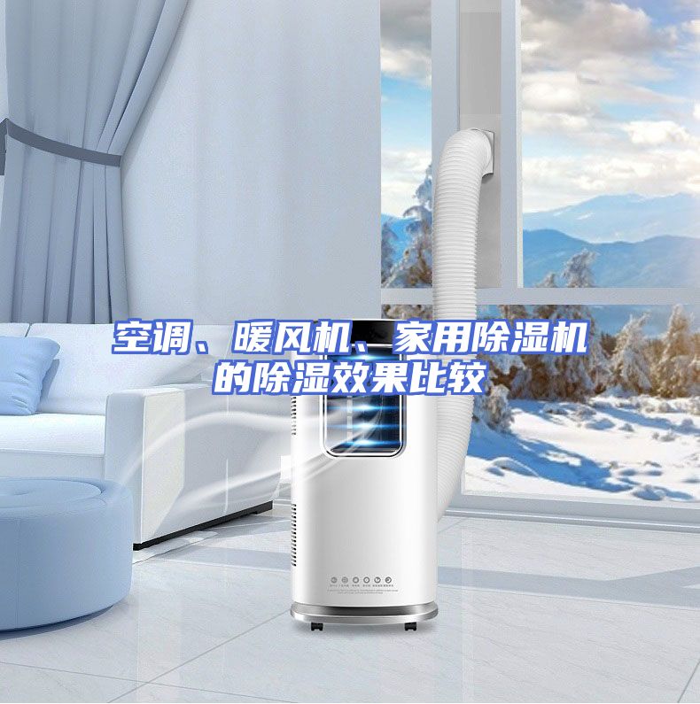 空调、暖风机、家用除湿机的除湿效果比较