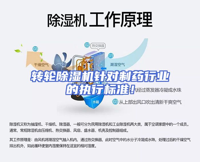 转轮除湿机针对制药行业的执行标准！