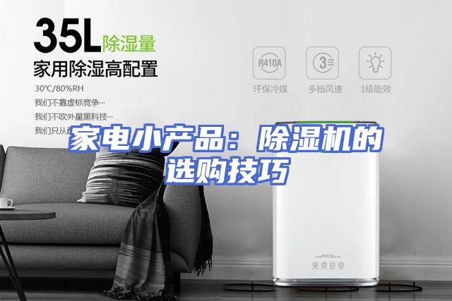 家电小产品：除湿机的选购技巧