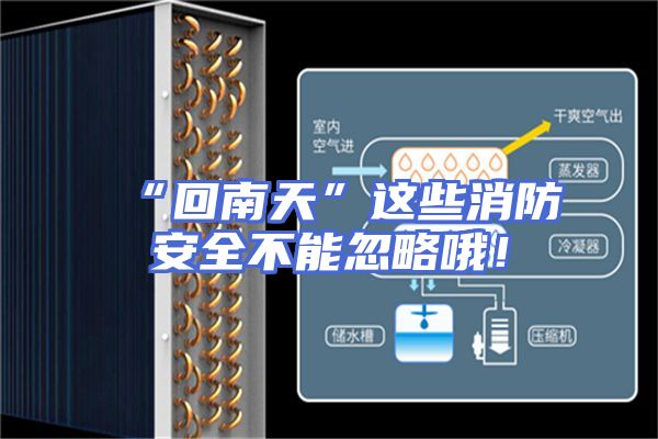“回南天”这些消防安全不能忽略哦！