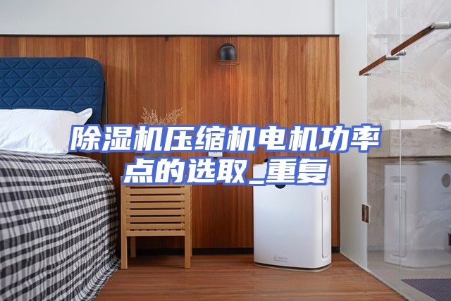 除湿机压缩机电机功率点的选取_重复