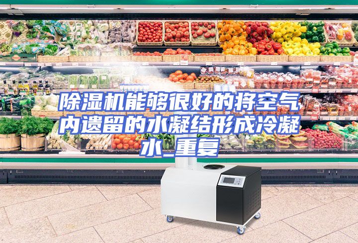 除湿机能够很好的将空气内遗留的水凝结形成冷凝水_重复