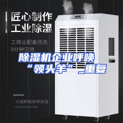除湿机企业呼唤“领头羊”_重复