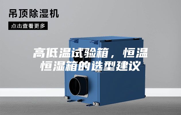 高低温试验箱，恒温恒湿箱的选型建议