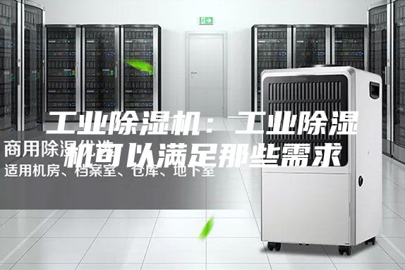 工业除湿机:工业除湿机可以满足那些需求
