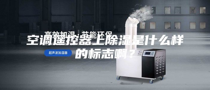 空调遥控器上除湿是什么样的标志啊?