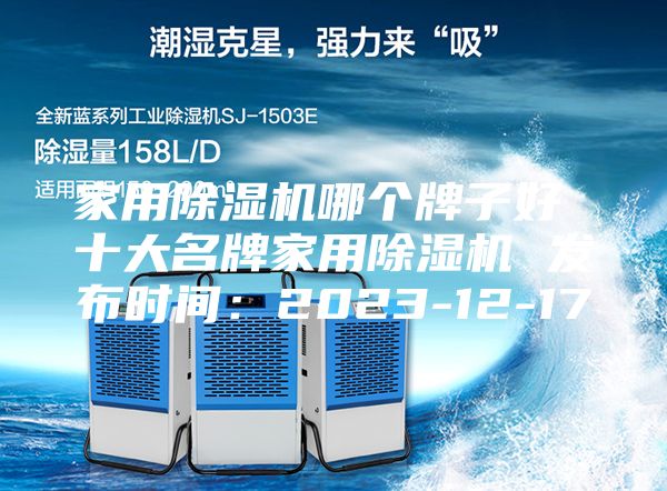 家用除湿机哪个牌子好 十大名牌家用除湿机 发布时间：2023-12-17