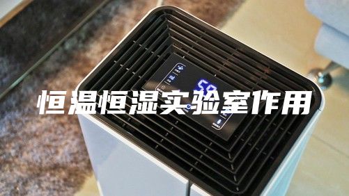 恒温恒湿实验室作用
