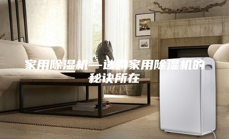 家用除湿机—选购家用除湿机的秘诀所在