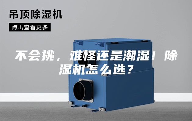 不会挑，难怪还是潮湿！除湿机怎么选？