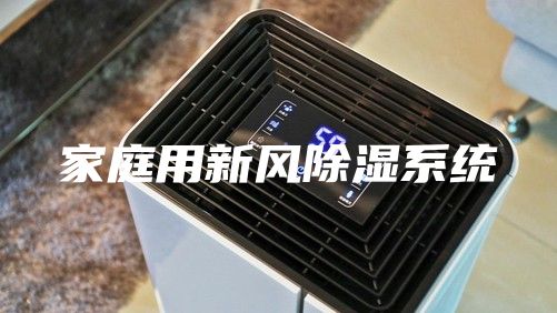 家庭用新风除湿系统