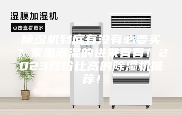 除湿机到底有没有必要买？家里潮湿的进来看看！2023性价比高的除湿机推荐！