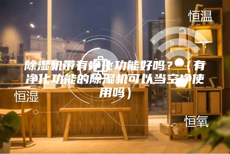 除湿机带有净化功能好吗？（有净化功能的除湿机可以当空净使用吗）
