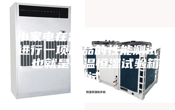 小家电在出厂之前，必须进行一项产品的性能测试，也就是恒温恒湿试验箱测试