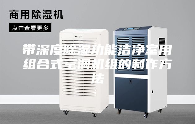 带深度除湿功能洁净室用组合式空调机组的制作方法