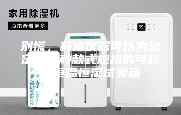 别慌，科迪仪器可以为您定制各种款式规格的可程式恒温恒湿试验箱