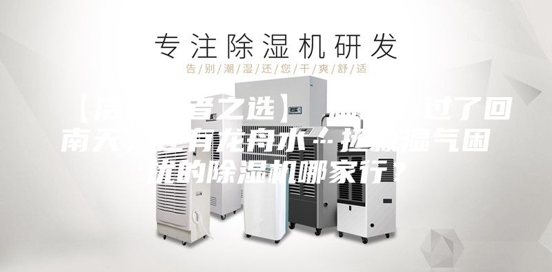 【洁癖患者之选】 篇四:过了回南天,还有龙舟水…拯救湿气困扰的除湿机哪家行?