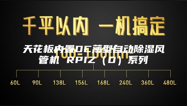 天花板内置DC薄型自动除湿风管机 RPIZ（D）系列