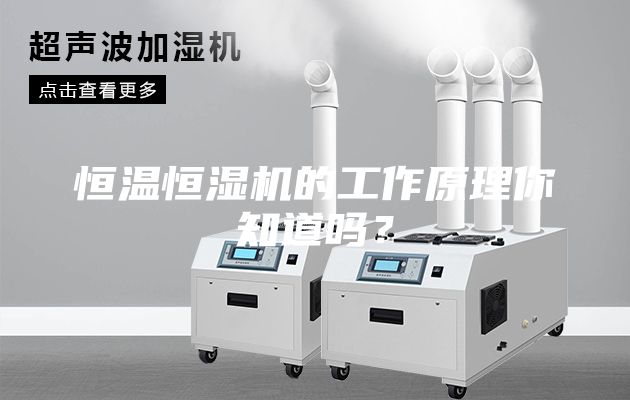 恒温恒湿机的工作原理你知道吗？