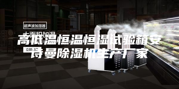 高低温恒温恒湿试验箱安诗曼除湿机生产厂家