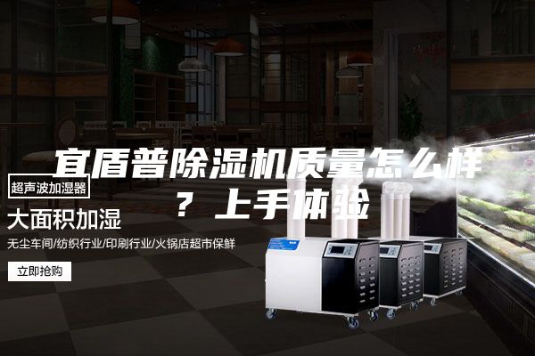 宜盾普除湿机质量怎么样？上手体验