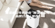 除湿机公司有哪些 除湿机公司品牌介绍【推荐】