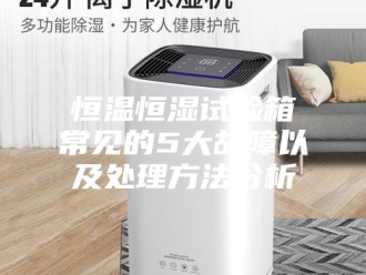 常见问题恒温恒湿试验箱常见的5大故障以及处理方法分析
