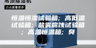 恒温恒湿试验箱; 高低温试验箱; 盐雾腐蚀试验箱; 高温恒温箱; 臭