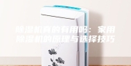 除湿机真的有用吗：家用除湿机的原理与选择技巧