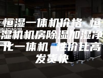 行业新闻恒湿一体机价格 恒湿机机房除湿加湿净化一体机 性价比高发货快