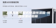上海金属可程式恒温恒湿箱-恒温恒湿试验箱