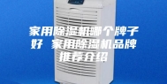 家用除湿机哪个牌子好 家用除湿机品牌推荐介绍