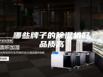 行业新闻哪些牌子的除湿机好品质高