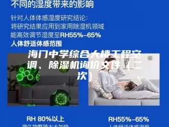 行业新闻海门中学综合大楼工程空调、除湿机询价文件（二次）