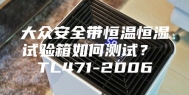 大众安全带恒温恒湿试验箱如何测试？ TL471-2006