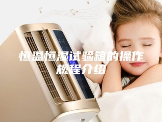 常见问题恒温恒湿试验箱的操作规程介绍