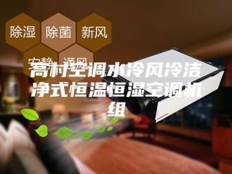 常见问题高村空调水冷风冷洁净式恒温恒湿空调机组