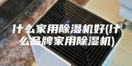 什么家用除湿机好(什么品牌家用除湿机)