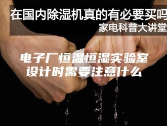 常见问题电子厂恒温恒湿实验室设计时需要注意什么