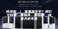 除湿机 ｜ 家里潮乎乎？用它干衣快、颜值高、超安静，梅雨天也不愁